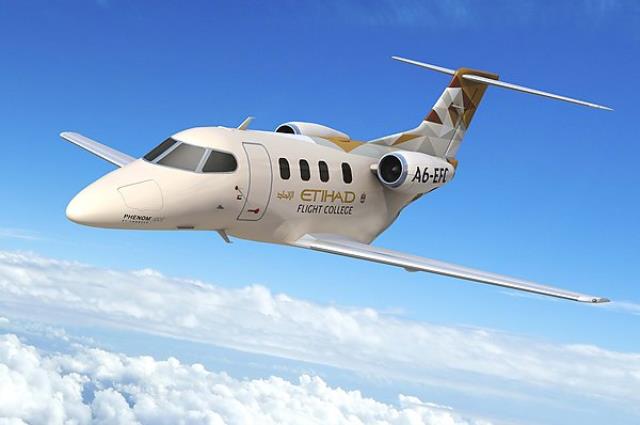 "Etihad Airways" подписала соглашение о покупке четырех самолетов Embraer Phenom 100E.
