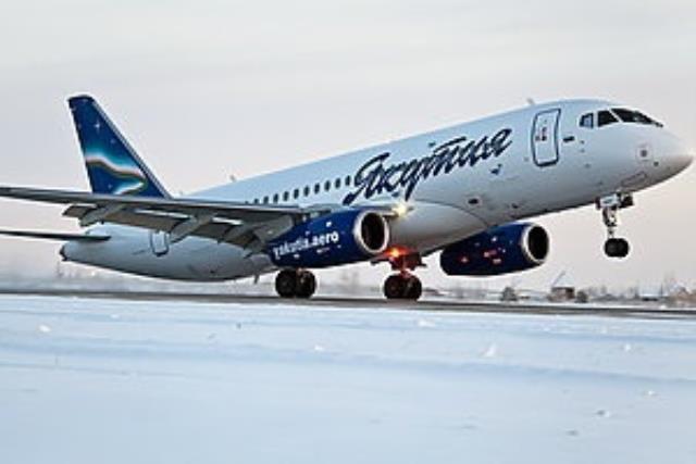 Sukhoi Superjet 100 авиакомпании "Якутия" выполнил первый рейс 