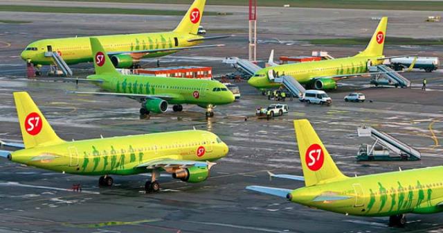 Пассажиропоток авиакомпаний группы S7 Airlines вырос в августе 2019 г. на 10,9% - почти до 2 млн человек