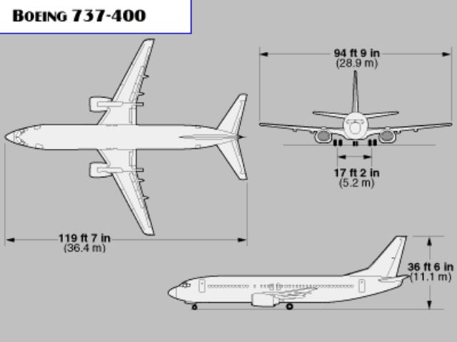 Боинг 737 чертеж