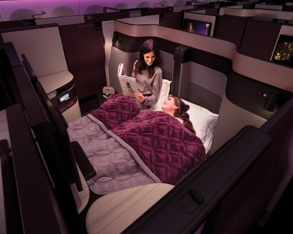 Qatar Airways оборудовала самолеты двуспальными кроватями