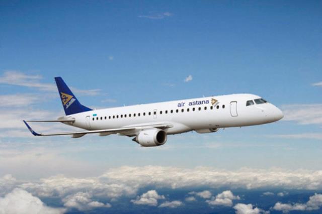Air Astana получила первый Embraer 190