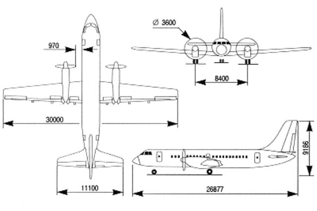Ил 114 чертеж