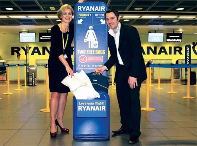 Ryanair вводит новые правила перевозки ручной клади