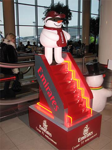 В Международном аэропорту Домодедово стартовала новогодняя акция "Снеговик"