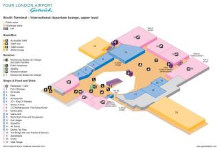 План Южного терминала аэропорта Гатвик