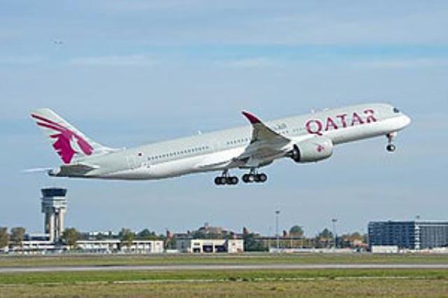 Airbus A350 авиакомпании "Qatar Airways" отправился в первый полет с пассажирами