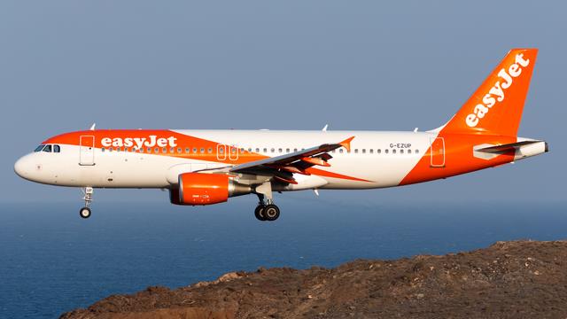 G-EZUP:Airbus A320-200:EasyJet