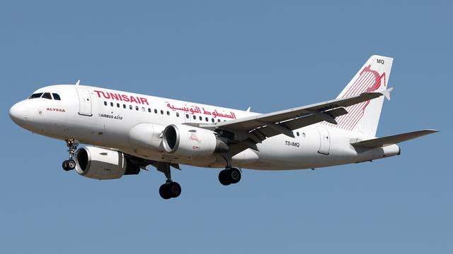 TS-IMQ:Airbus A319:Tunisair