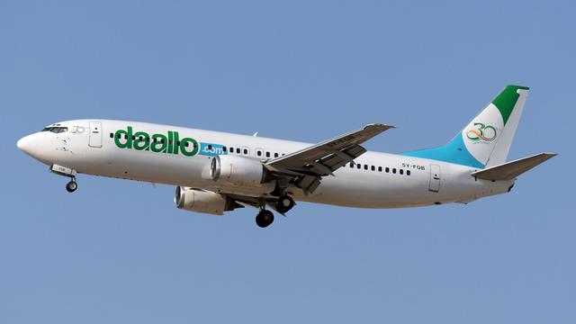 5Y-FQB:Boeing 737-400:Daallo Airlines